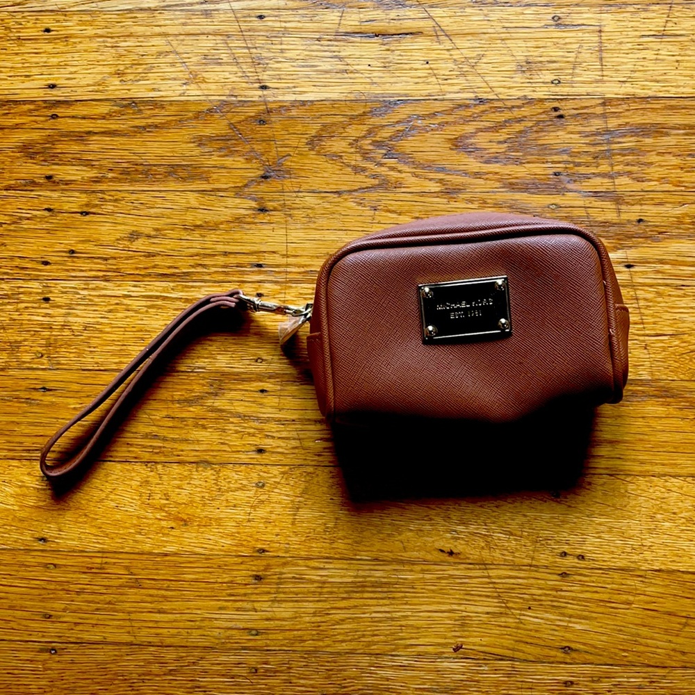 Michae Kors Camel colored wristlet